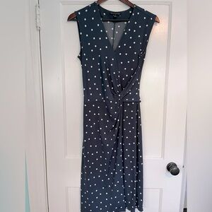 Blue with white polka dots Banana Republic dress XS